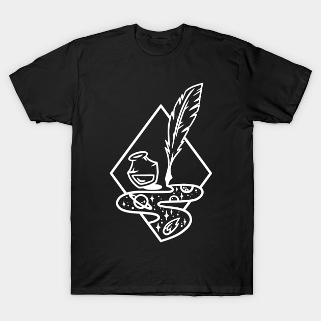 Writer's Quill T-Shirt by polliadesign